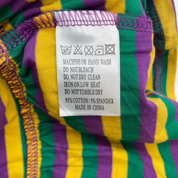 NWT Blended Spirit Size 12 Mardi Gras Striped Dress - Picture 5 of 5